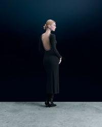 Y. ONLY PORTE / NOIR / NEW / QTY : 48 / Robe Longue Manches Longues - Noir