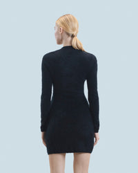 Robe courte en cachemire - Noir