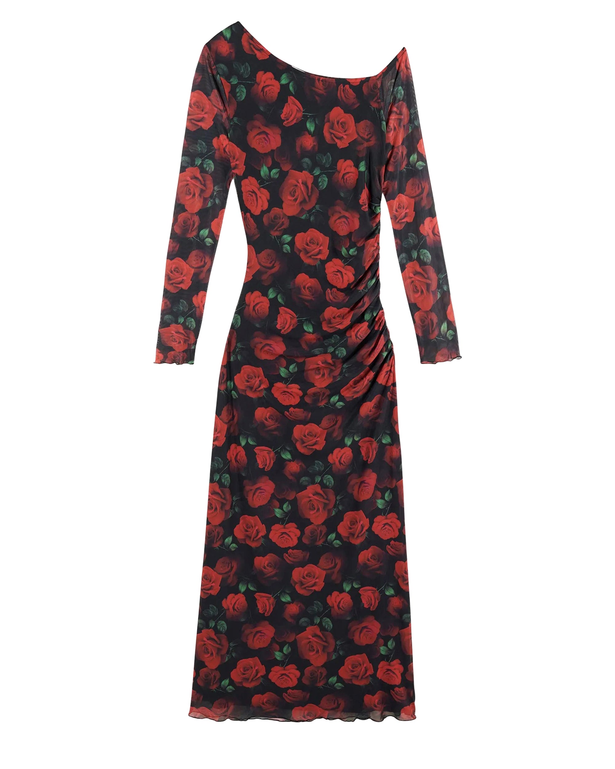 Robe longue asymétrique - Passionate Roses