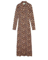 Robe longue en jersey - Hot Leopard