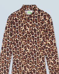 Robe longue en jersey - Hot Leopard