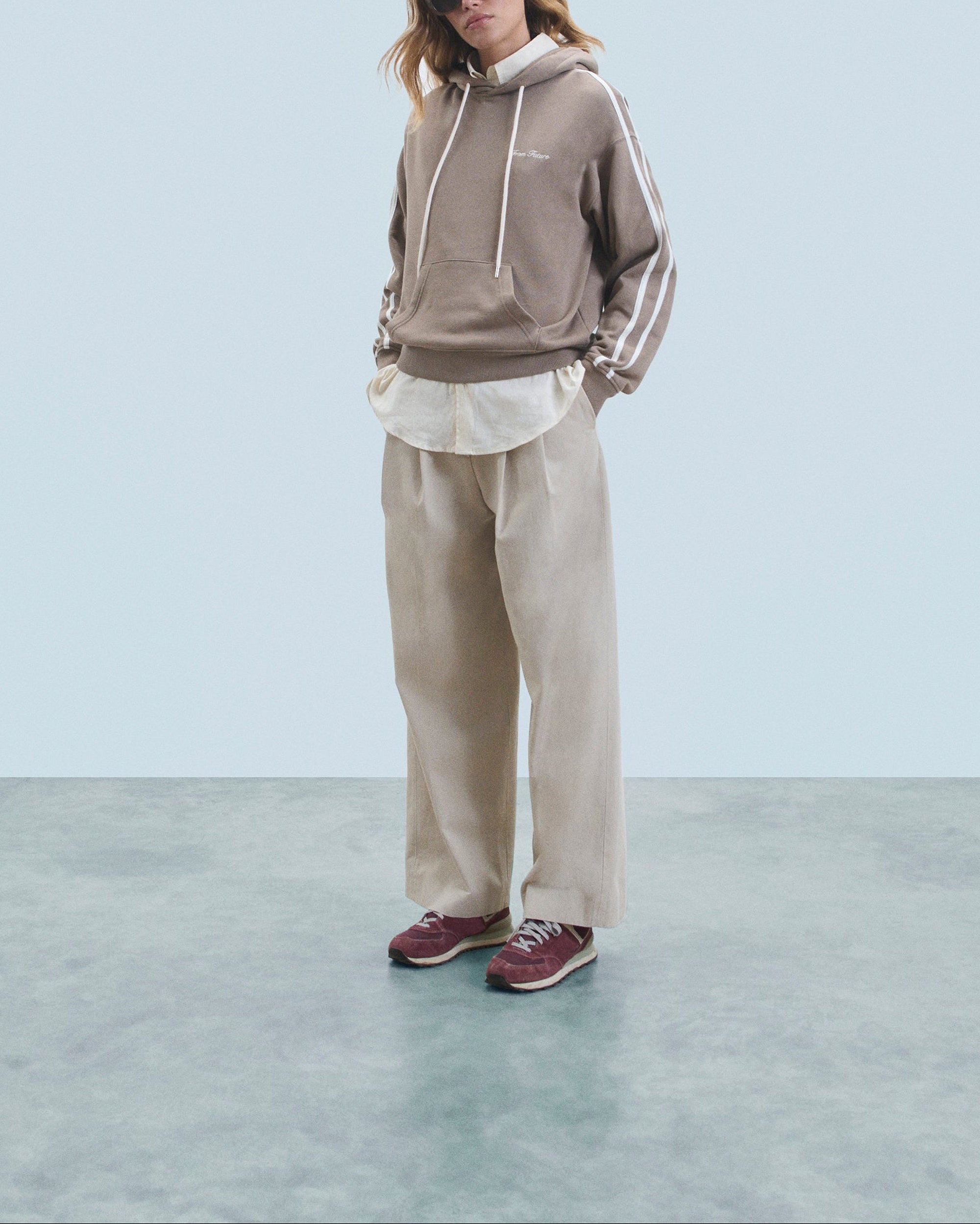 Hoodie Future Paris Sports Club - Taupe