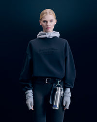 Y. ONLY PORTE / WASHED BLACK / NEW / QTY : 24 / Sweatshirt Hoodie Ski Club - Washed Black