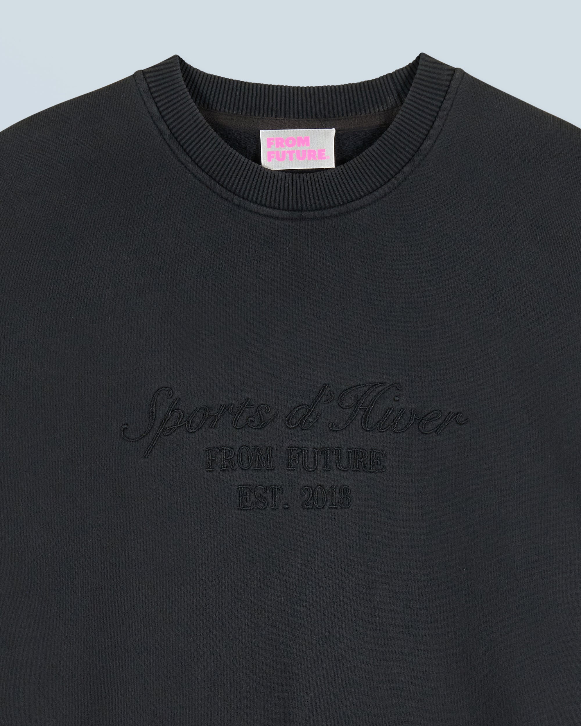 Y. ONLY PORTE / WASHED BLACK / NEW / QTY : 24 / Sweatshirt Hoodie Ski Club - Washed Black