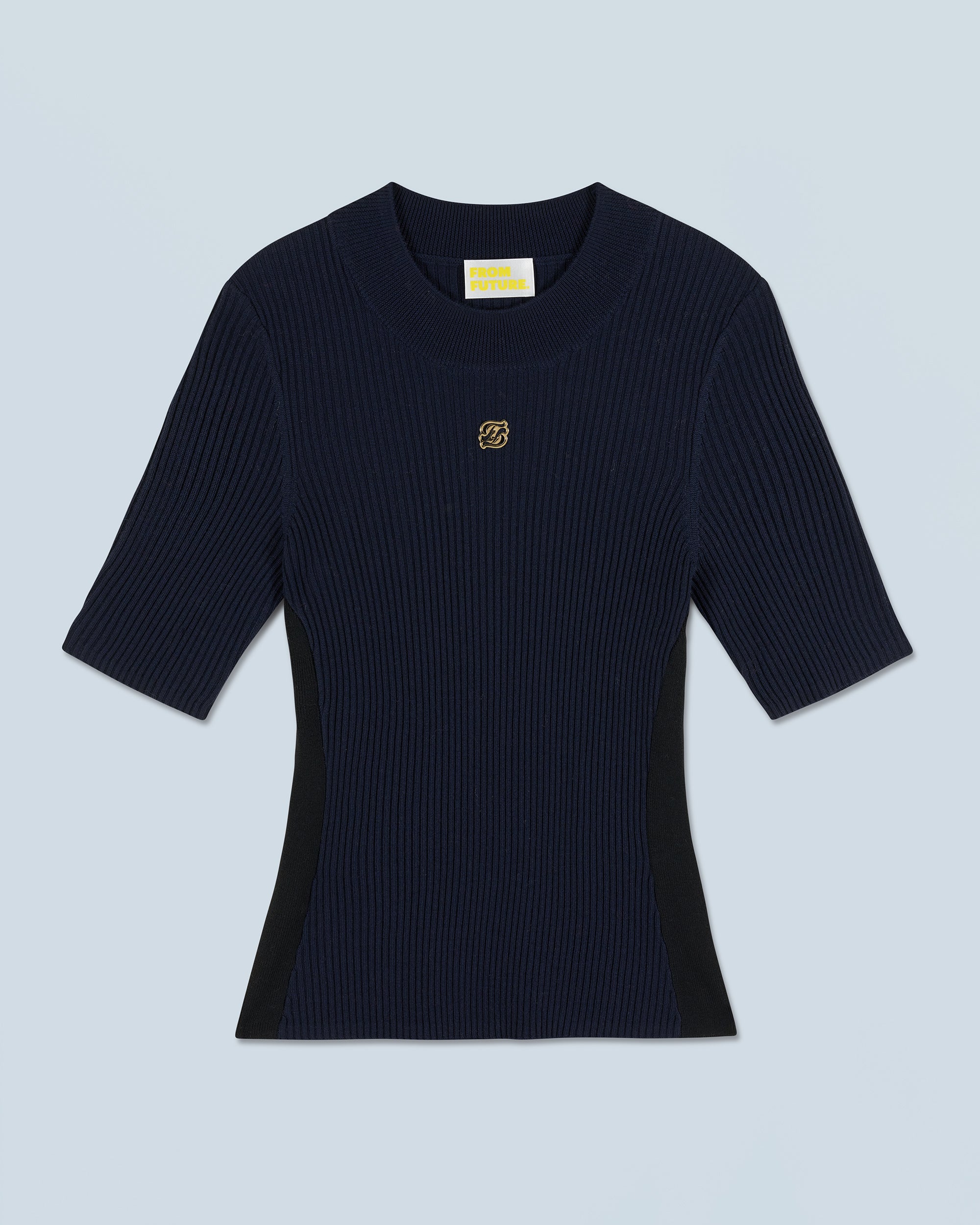 NAVY / NEW / QTY : 3 / Top Manches Courtes - Navy