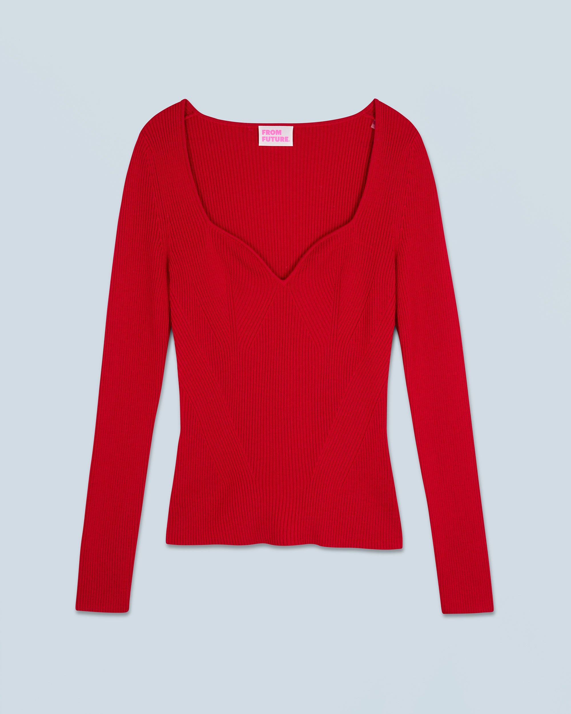 HOT RED / NEW / QTY : 24 / Top Manches Longues - Hot Red