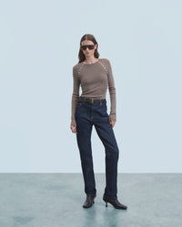 TAUPE / NEW / QTY : 11 / Top Manches Longues - Taupe