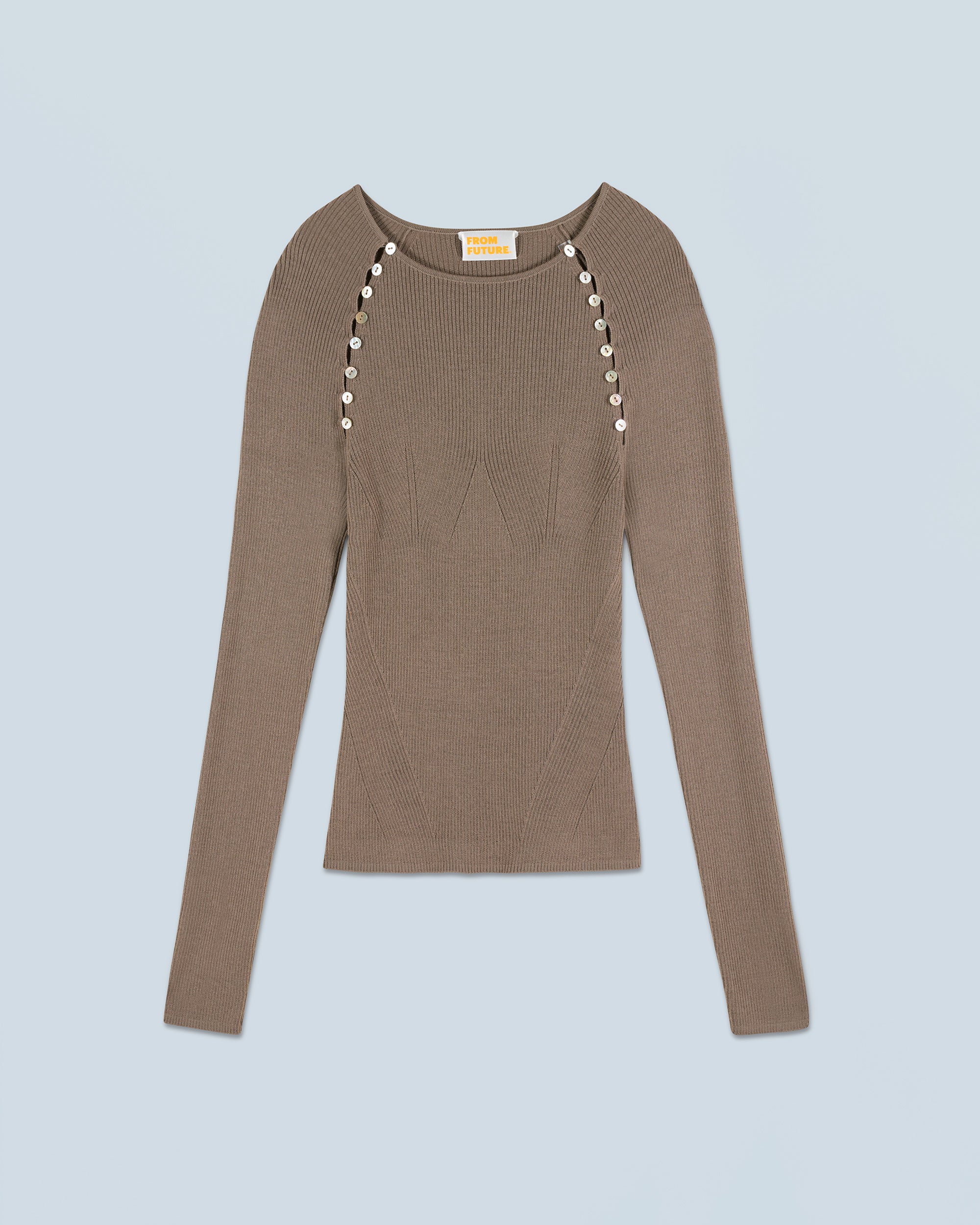 TAUPE / NEW / QTY : 11 / Top Manches Longues - Taupe