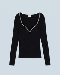 NOIR / NEW / QTY : 28 / Top Manches Longues - Noir