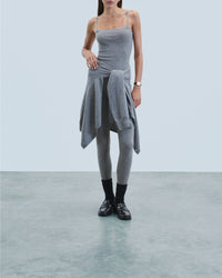 Second-skin cashmere camisole - Dark Mottled Grey