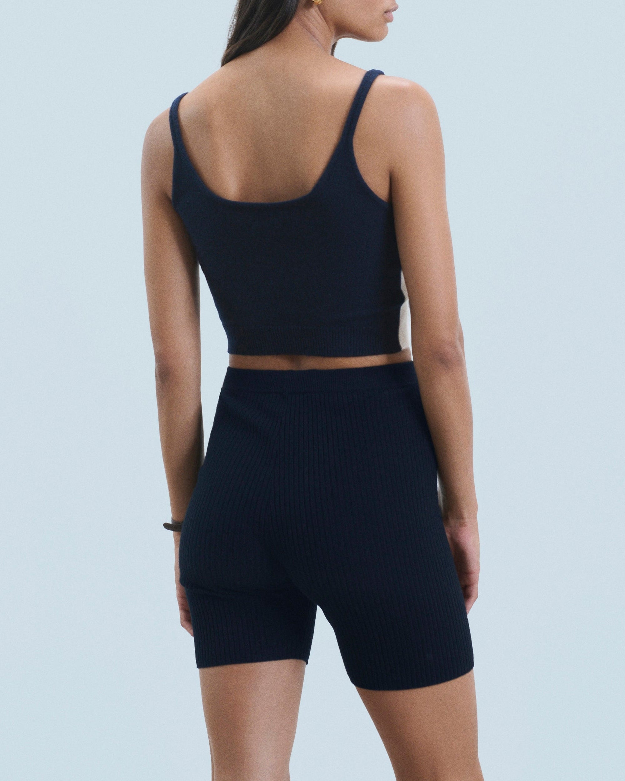 Caraco en cachemire - Navy