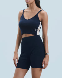 Caraco en cachemire - Navy