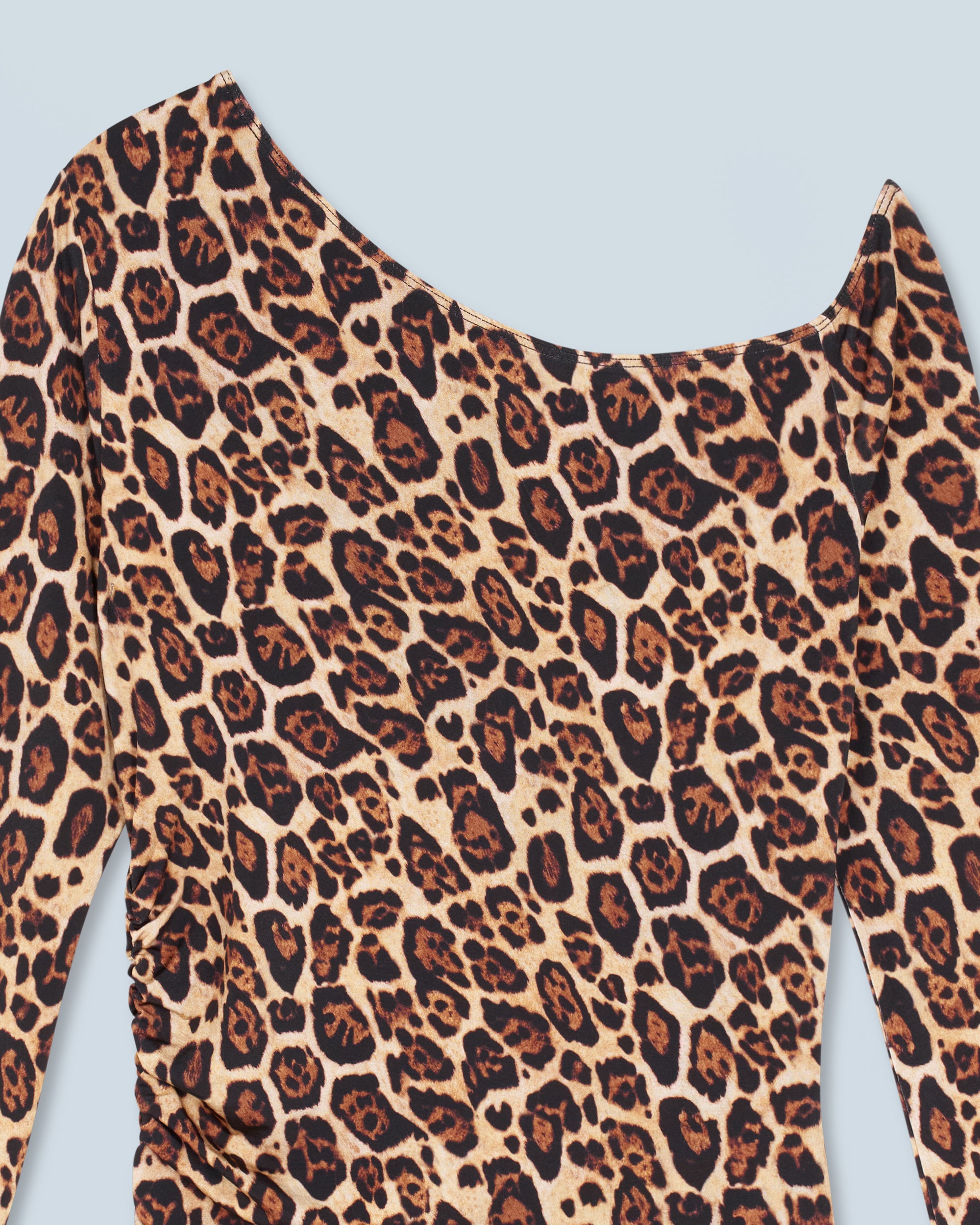 HOT LEOPARD / NEW / QTY : 67 / Top Asymetrique Jersey - Hot Leopard