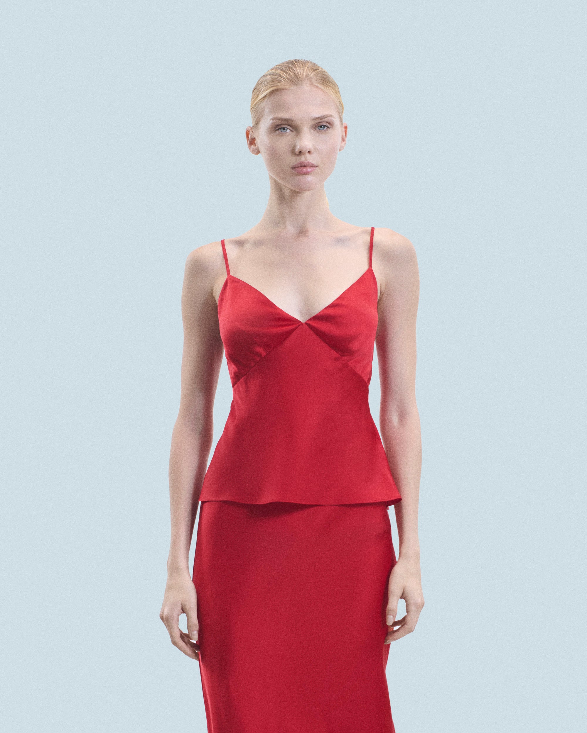 HOT RED / NEW / QTY : 36 / Top Caraco - Hot Red