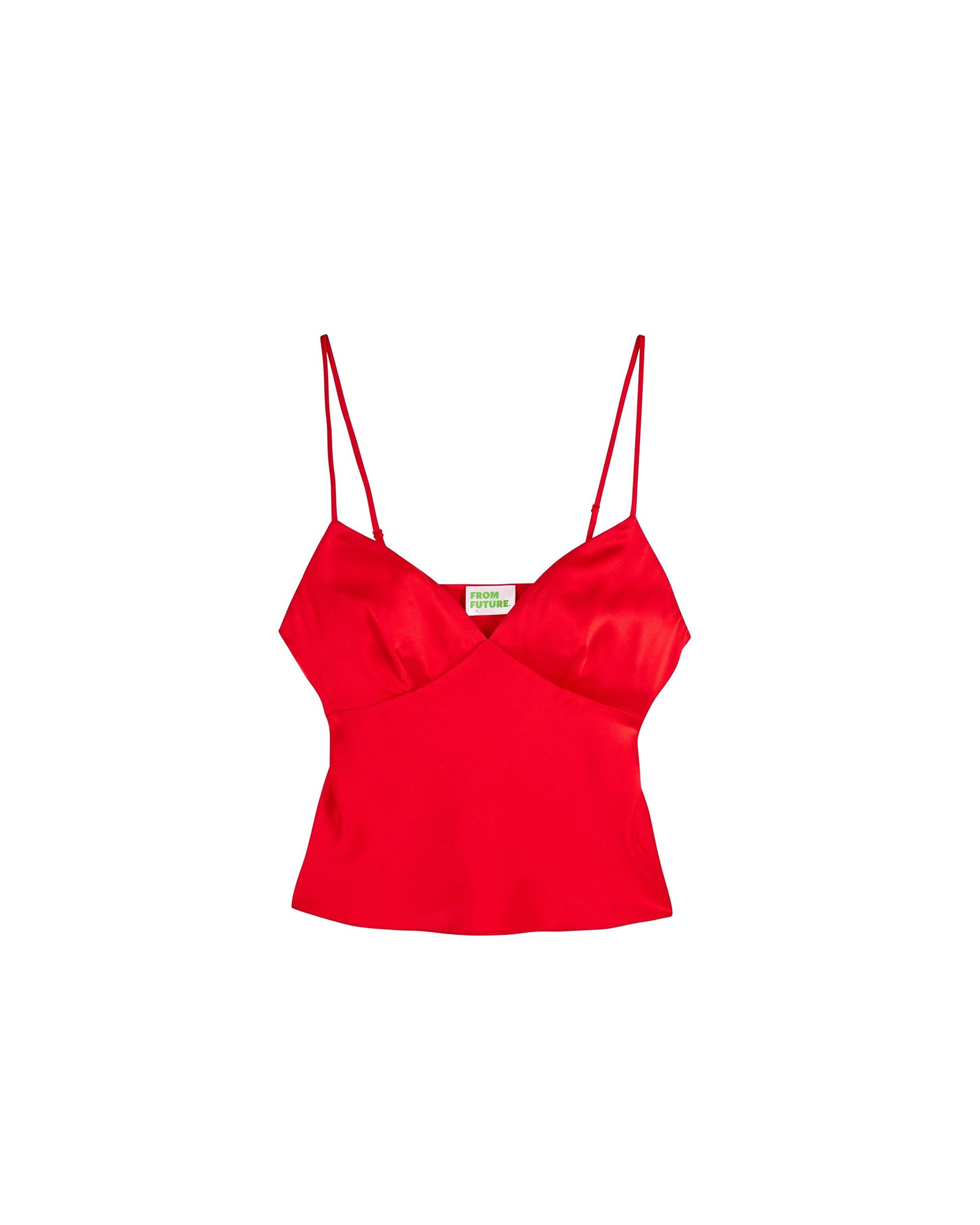Caraco en soie - Hot Red