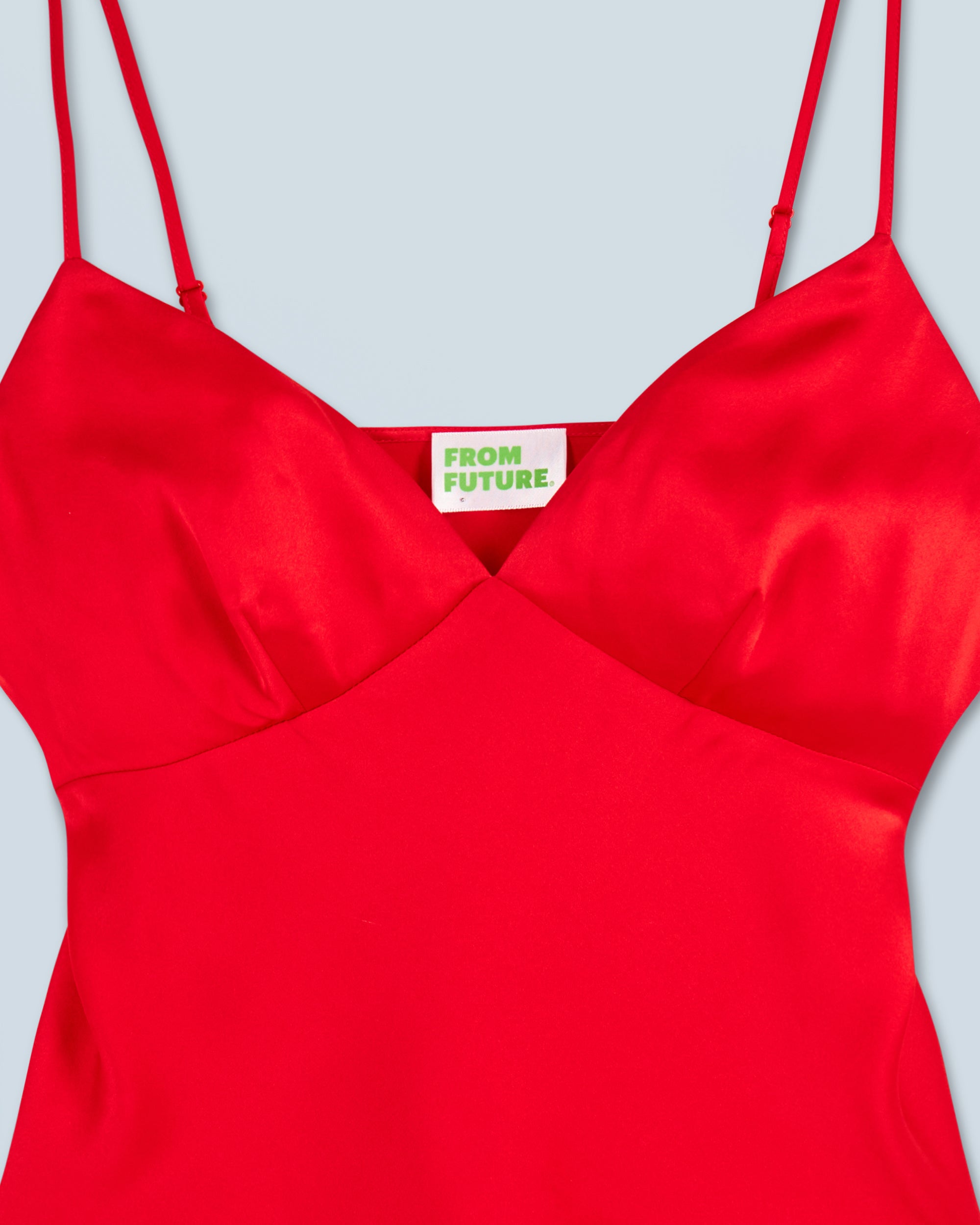 Caraco en soie - Hot Red