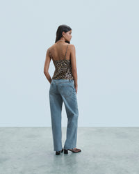 Y. ONLY PORTE / WINTER LEOPARD / NEW / QTY : 20 / Top Caraco - Winter Leopard