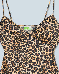Silk camisole - Winter Leopard
