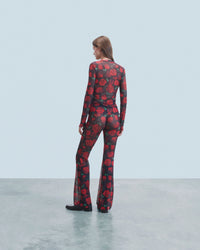 Y. ONLY PORTE / PASSIONATE ROSES / NEW / QTY : 32 / Top Manches Longues Mesh - Passionate Roses