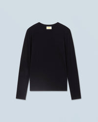 NOIR / NEW / QTY : 2 / T-shirt Col Rond Manches Longues - Noir