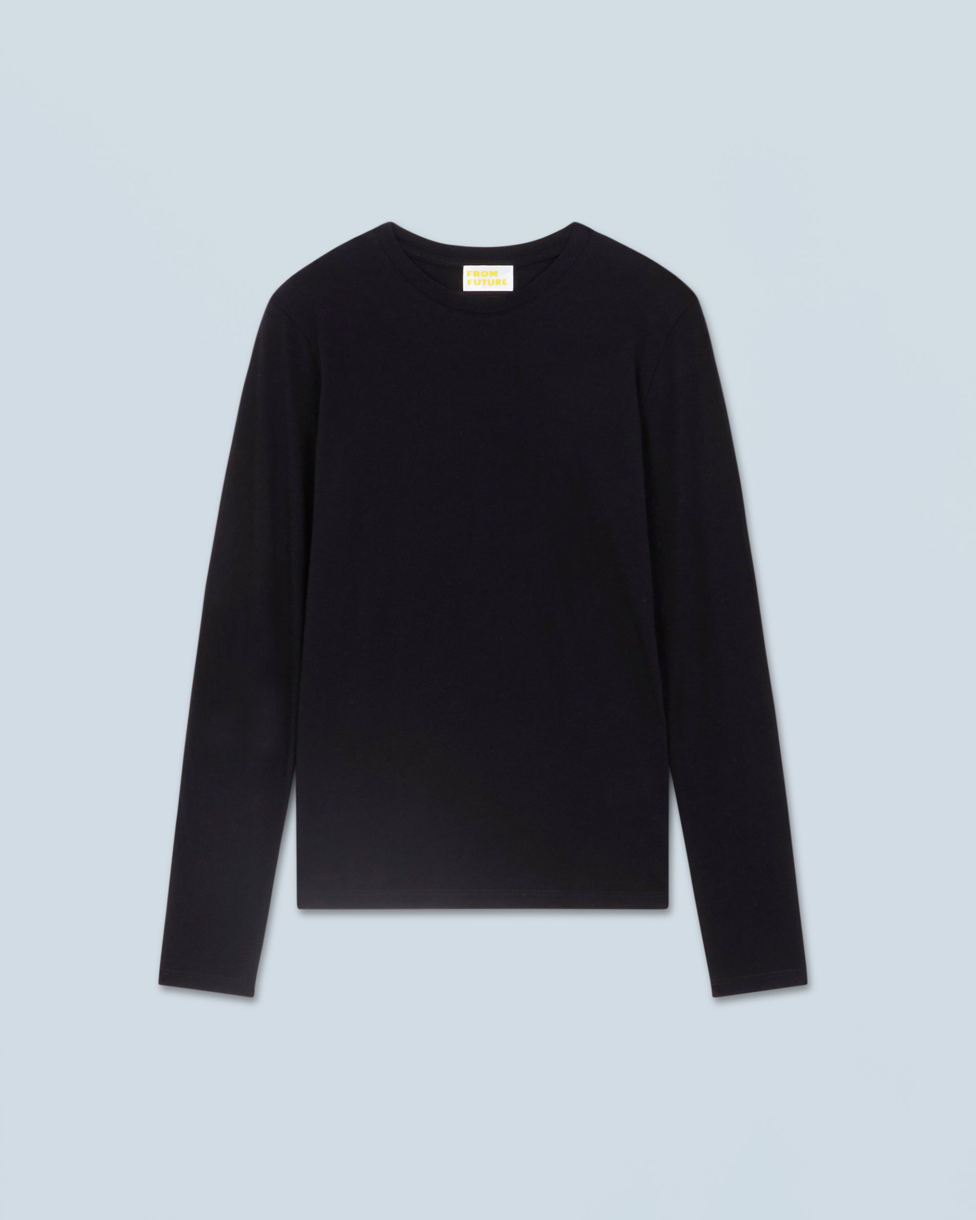 NOIR / NEW / QTY : 2 / T-shirt Col Rond Manches Longues - Noir