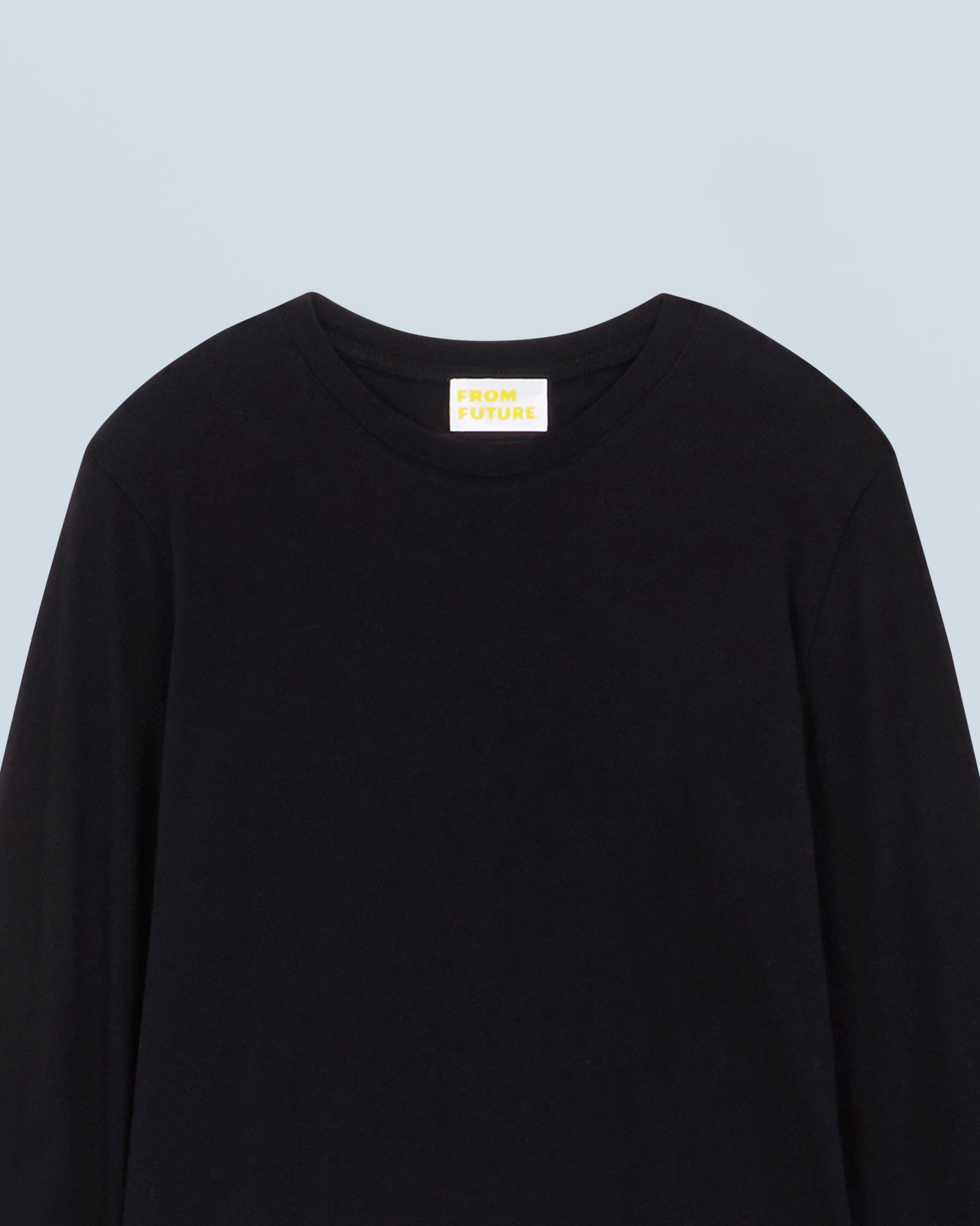 NOIR / NEW / QTY : 2 / T-shirt Col Rond Manches Longues - Noir