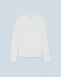 BLANC / NEW / QTY : 0 / T-shirt Col Rond Manches Longues - Blanc
