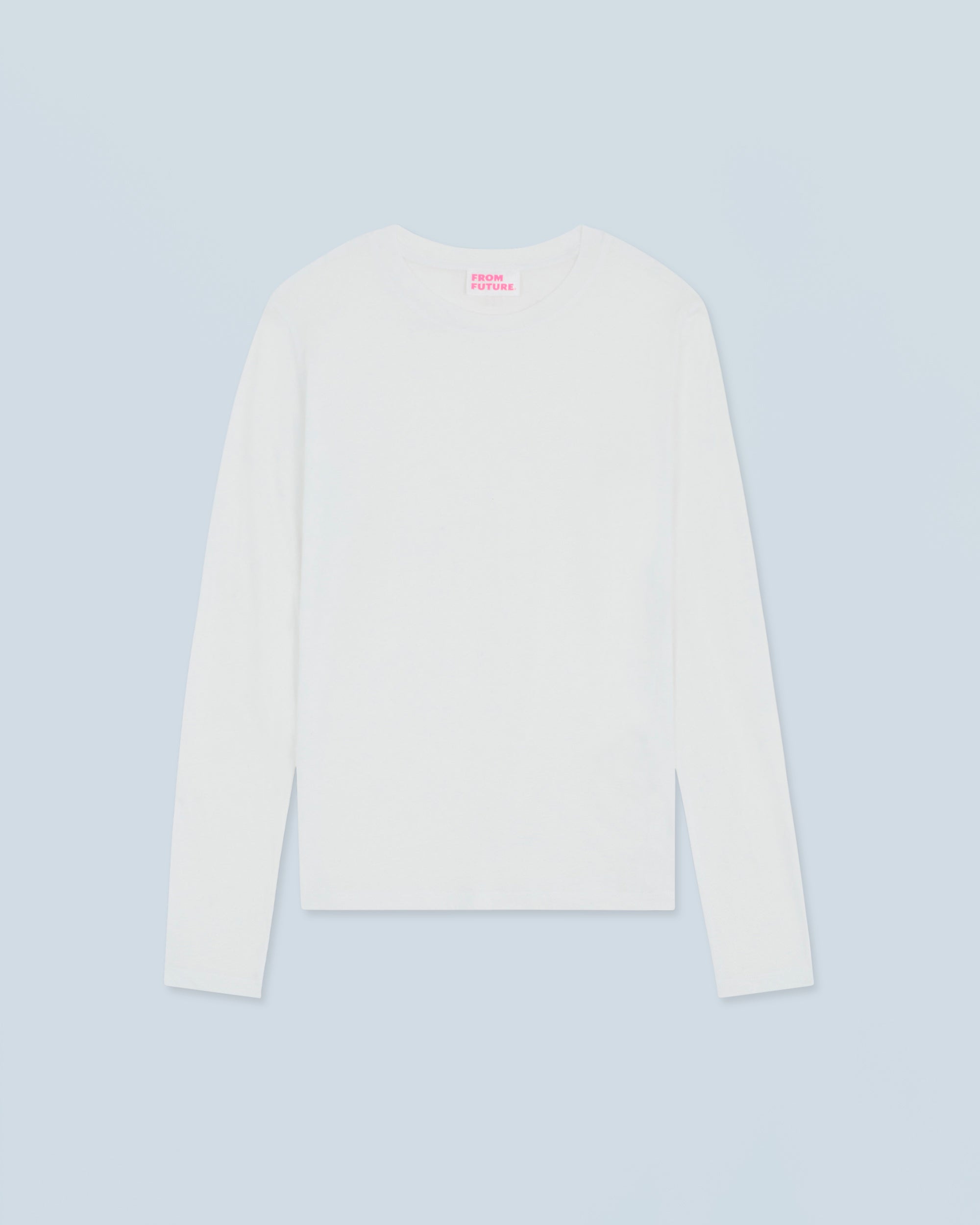 BLANC / NEW / QTY : 0 / T-shirt Col Rond Manches Longues - Blanc