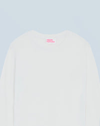 BLANC / NEW / QTY : 0 / T-shirt Col Rond Manches Longues - Blanc