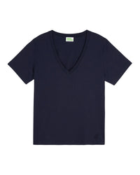 T-shirt à col V - Navy