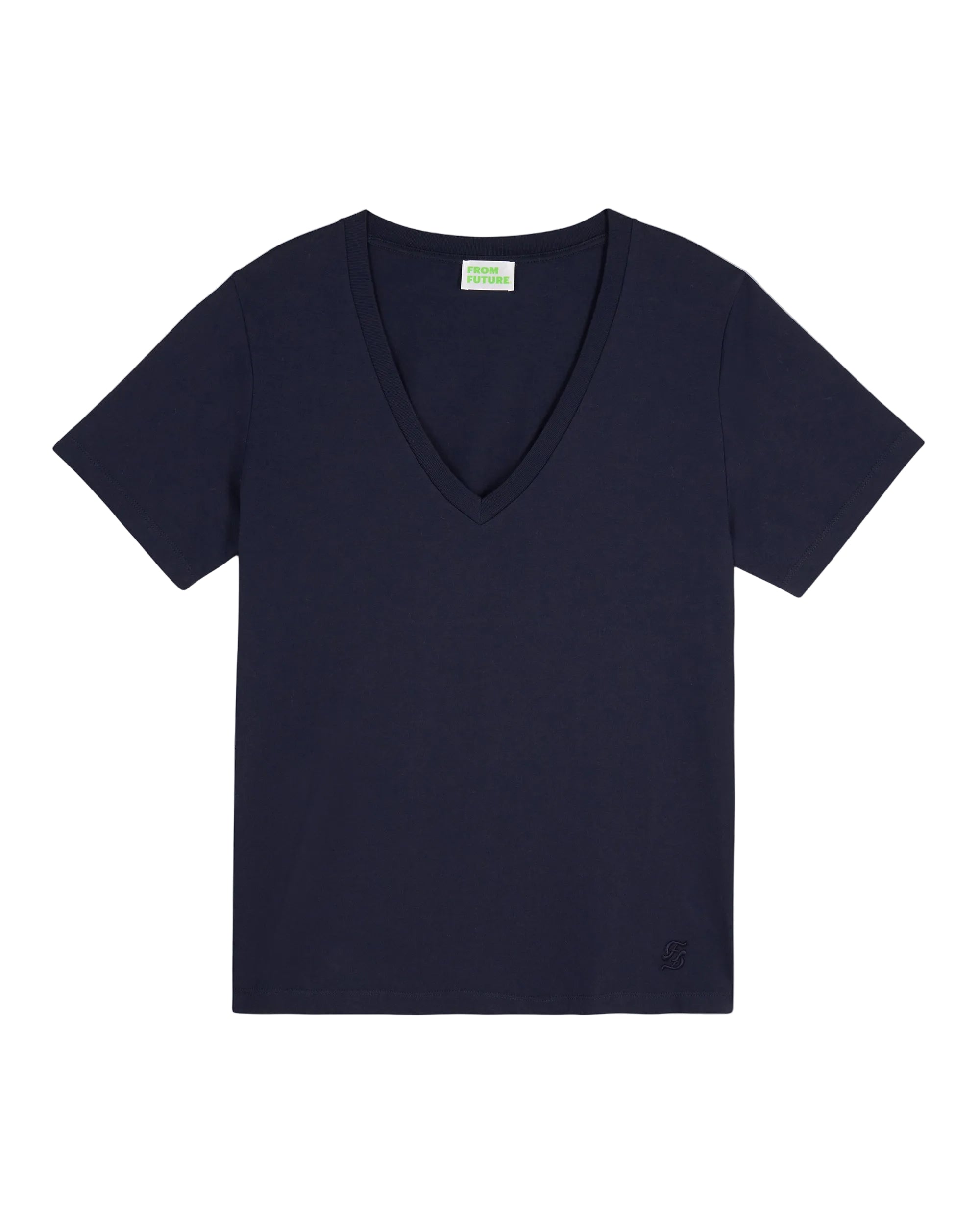 T-shirt à col V - Navy