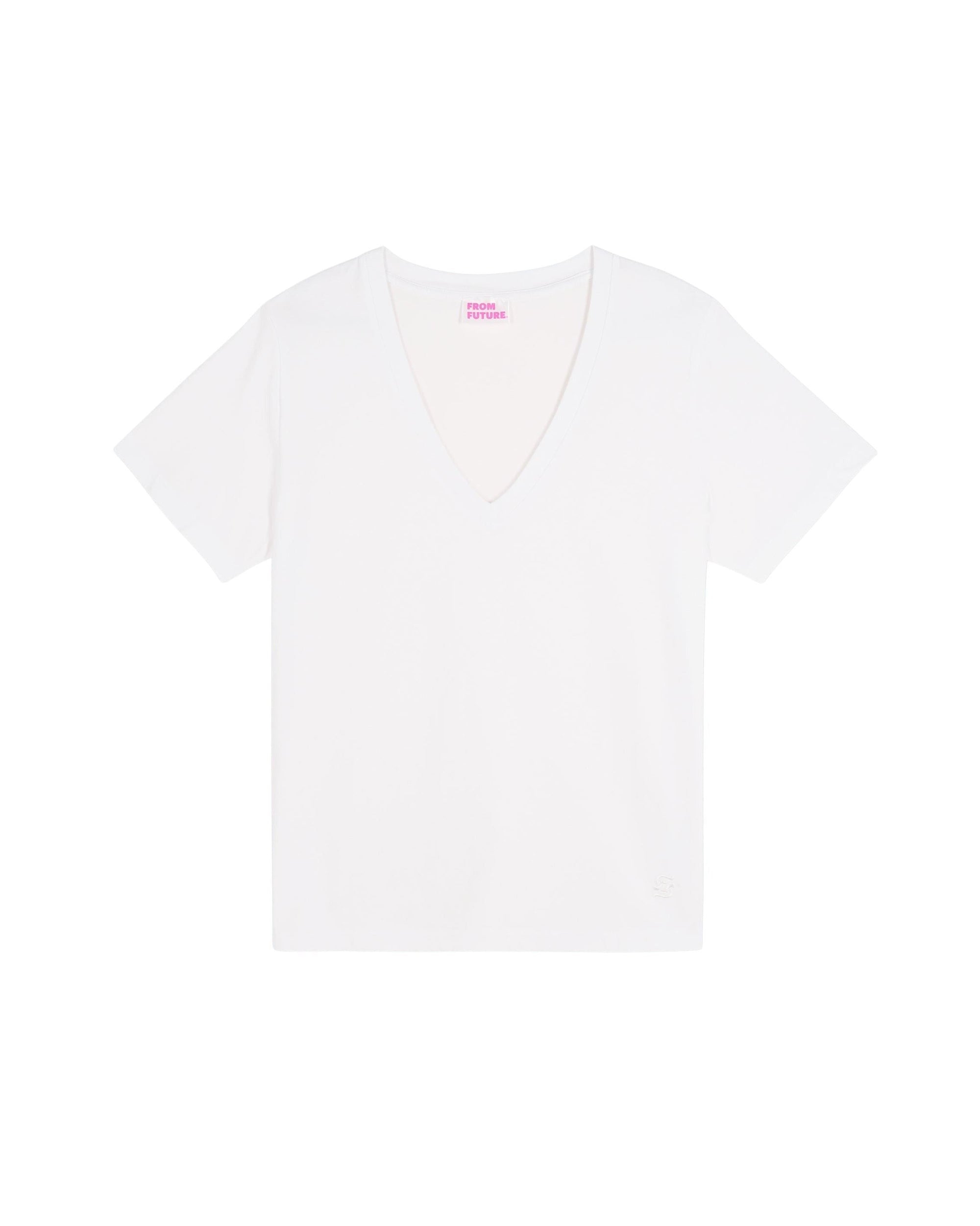 V-neck T-shirt - White