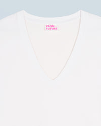 V-neck T-shirt - White