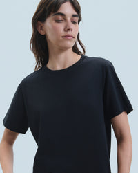 NOIR / NEW / QTY : 20 / T-shirt Col Rond Manches Courtes - Noir