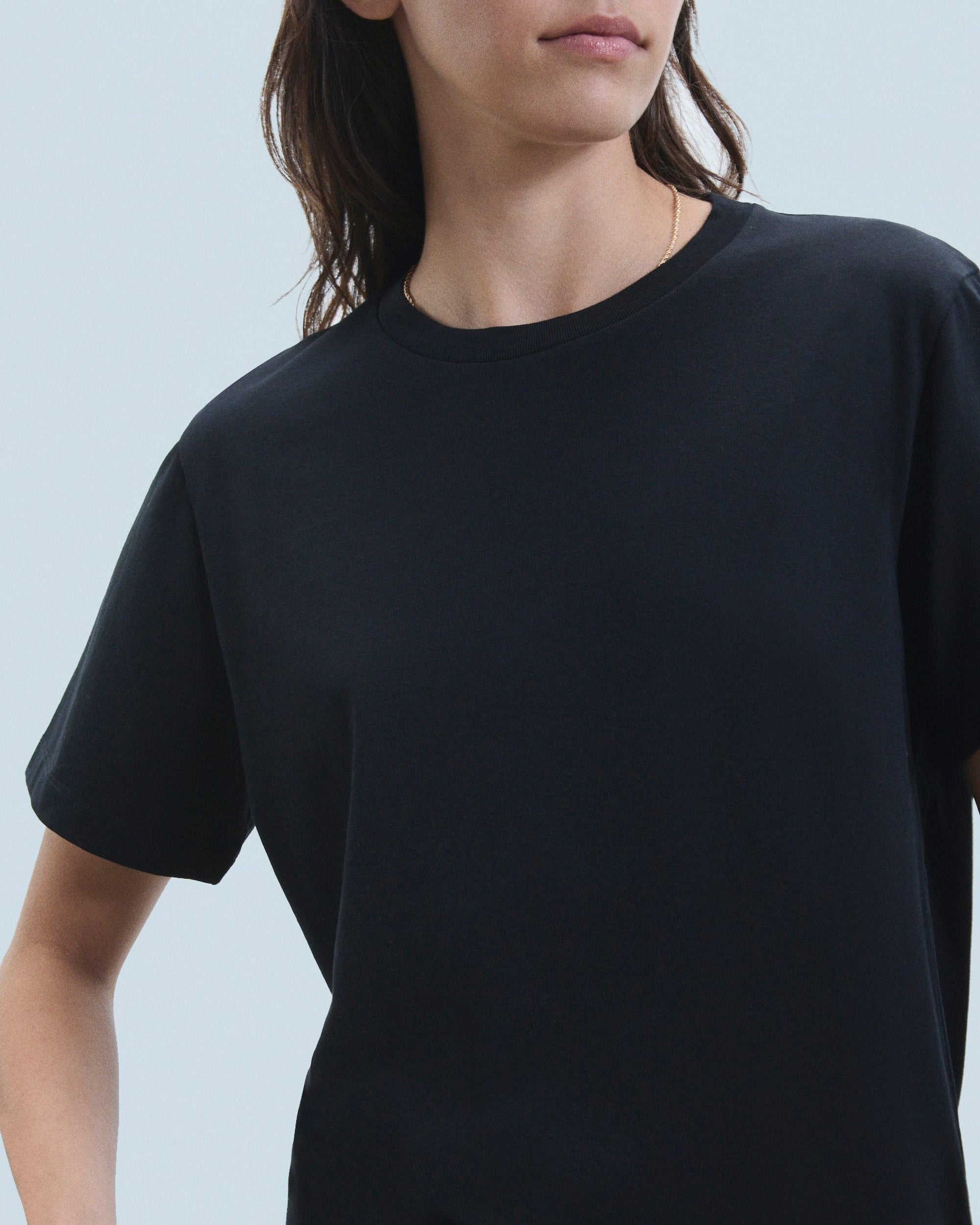 T-shirt à col rond - Noir