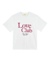 T-shirt à col rond Love Club - Blanc