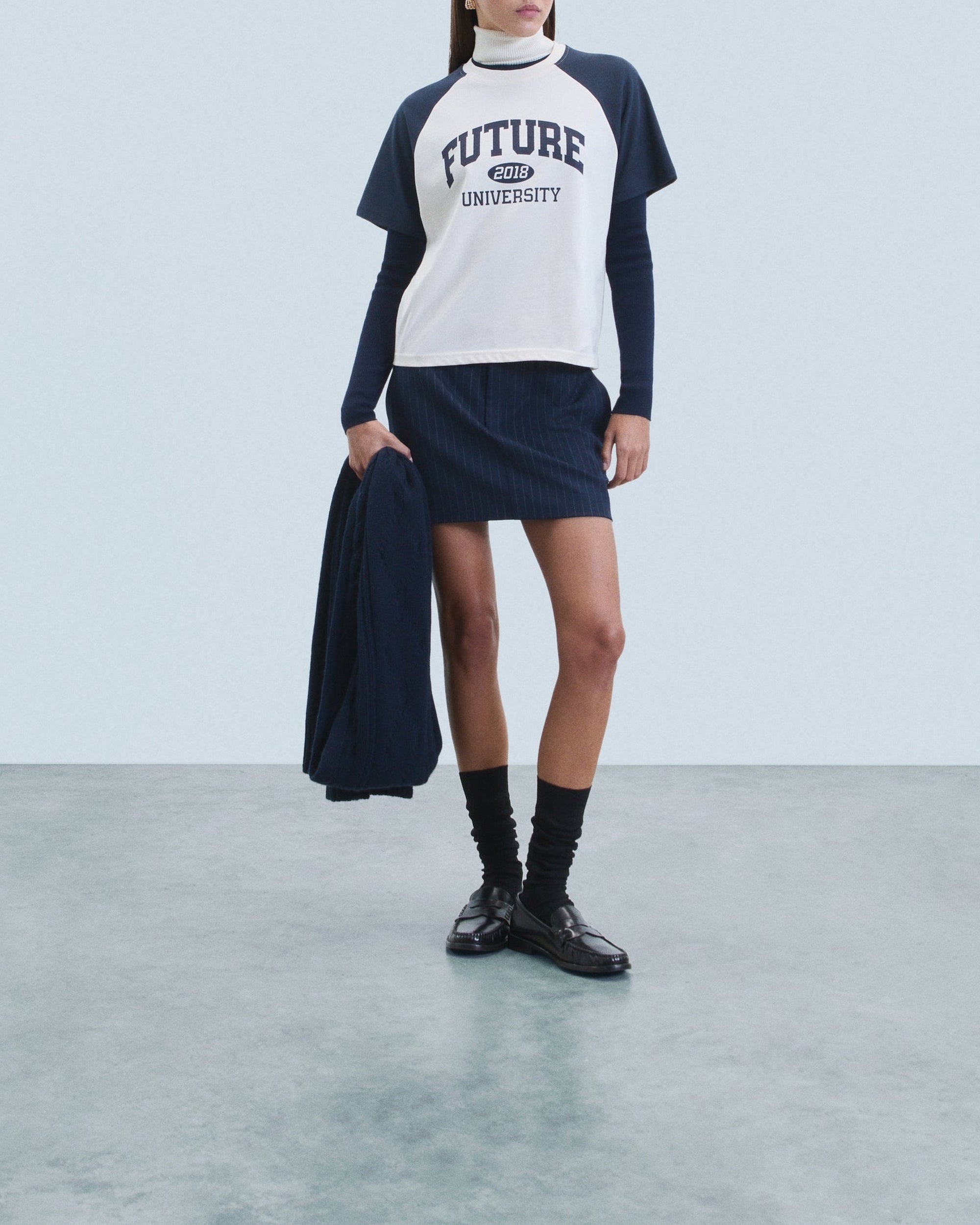 T-shirt à col rond Future - Sable