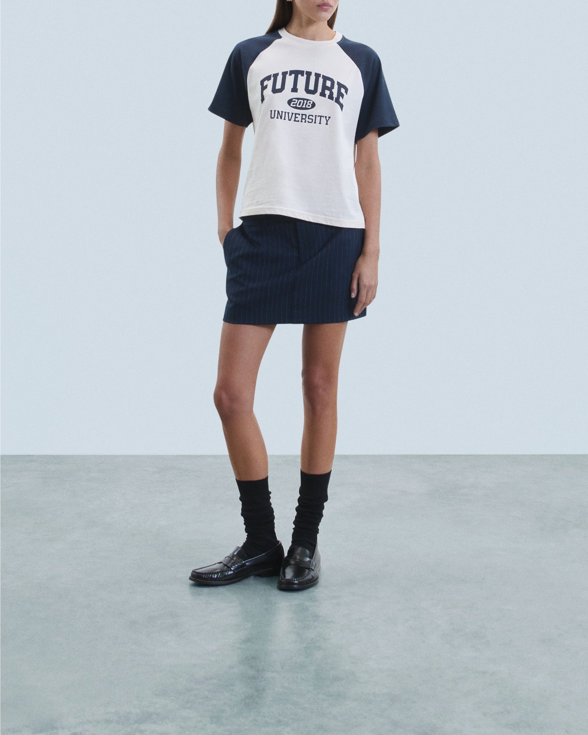T-shirt à col rond Future - Sable