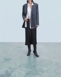 Veste blazer tailoring en laine - Gris