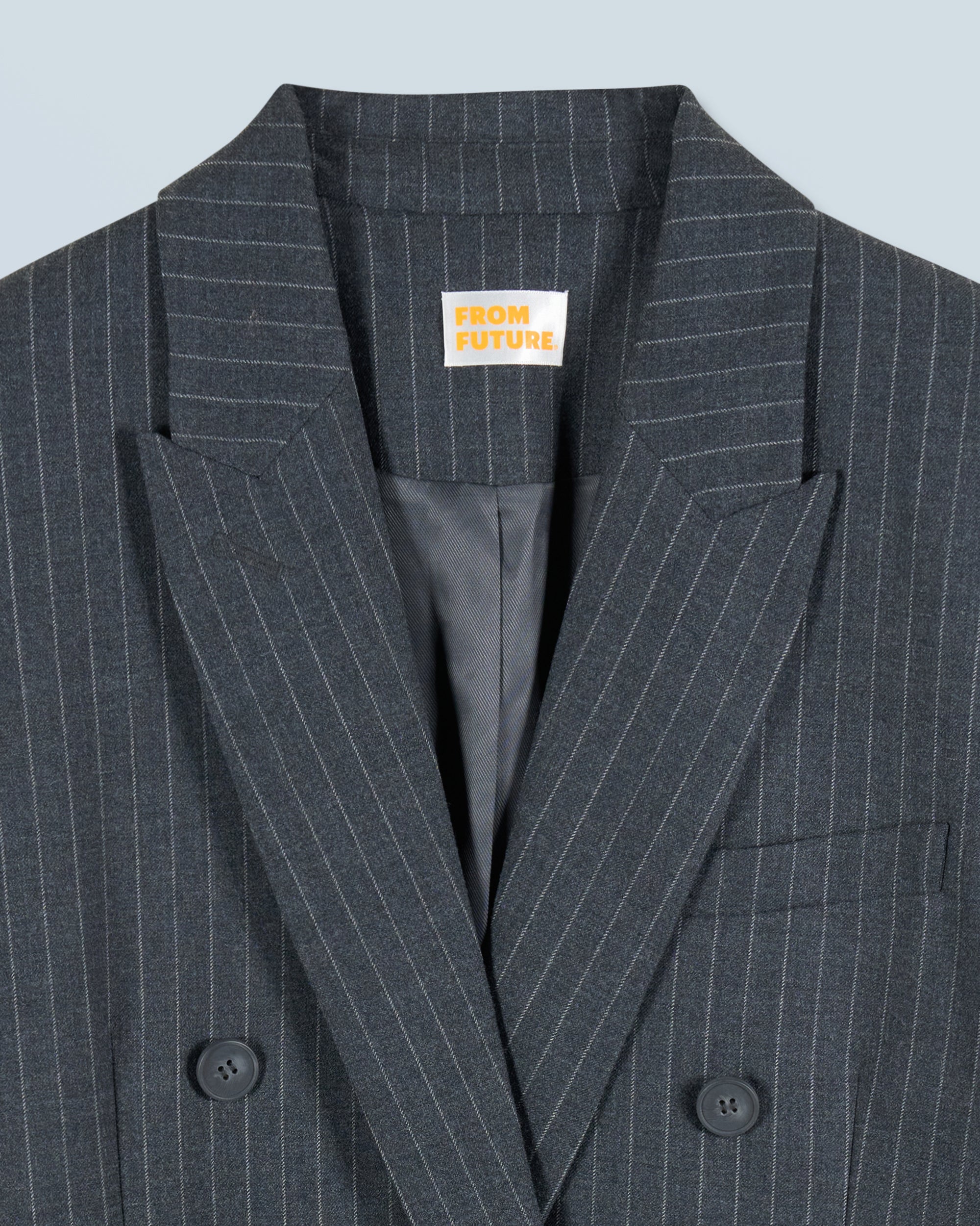 Veste blazer tailoring en laine - Gris