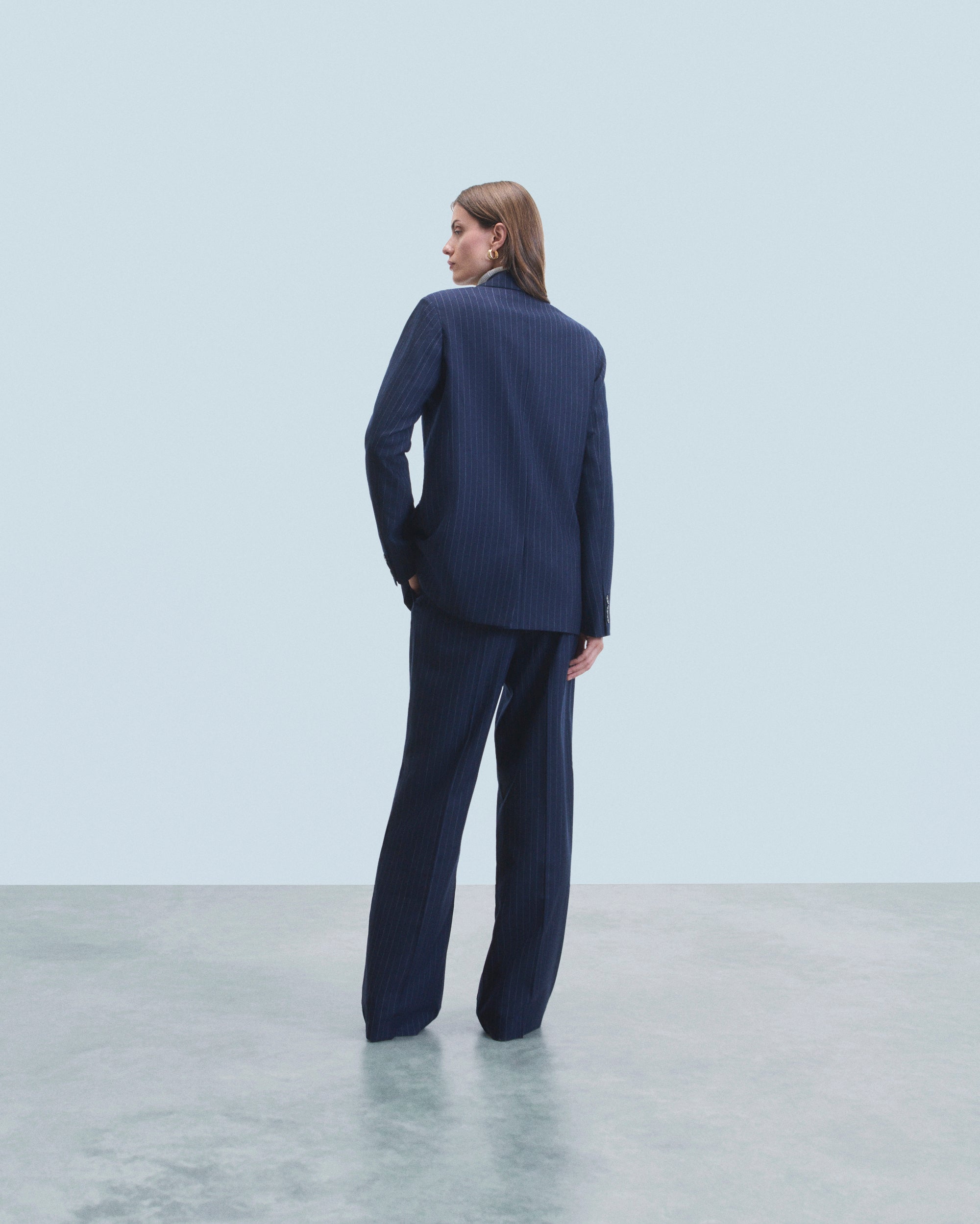 RAYURES NAVY / NEW / QTY : 26 / Veste Blazer Tailoring - Rayures Navy