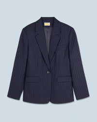 RAYURES NAVY / NEW / QTY : 26 / Veste Blazer Tailoring - Rayures Navy