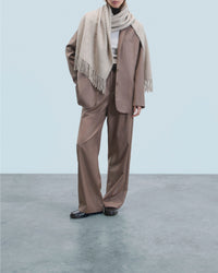 Veste blazer tailoring en laine - Taupe