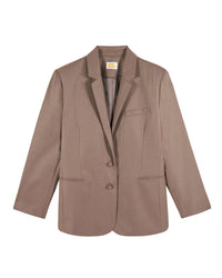 Veste blazer tailoring en laine - Taupe