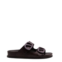 24qty NEW / Sandales Fred en cuir Nappa - Brown