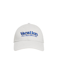 Vacation curved peak cap - White