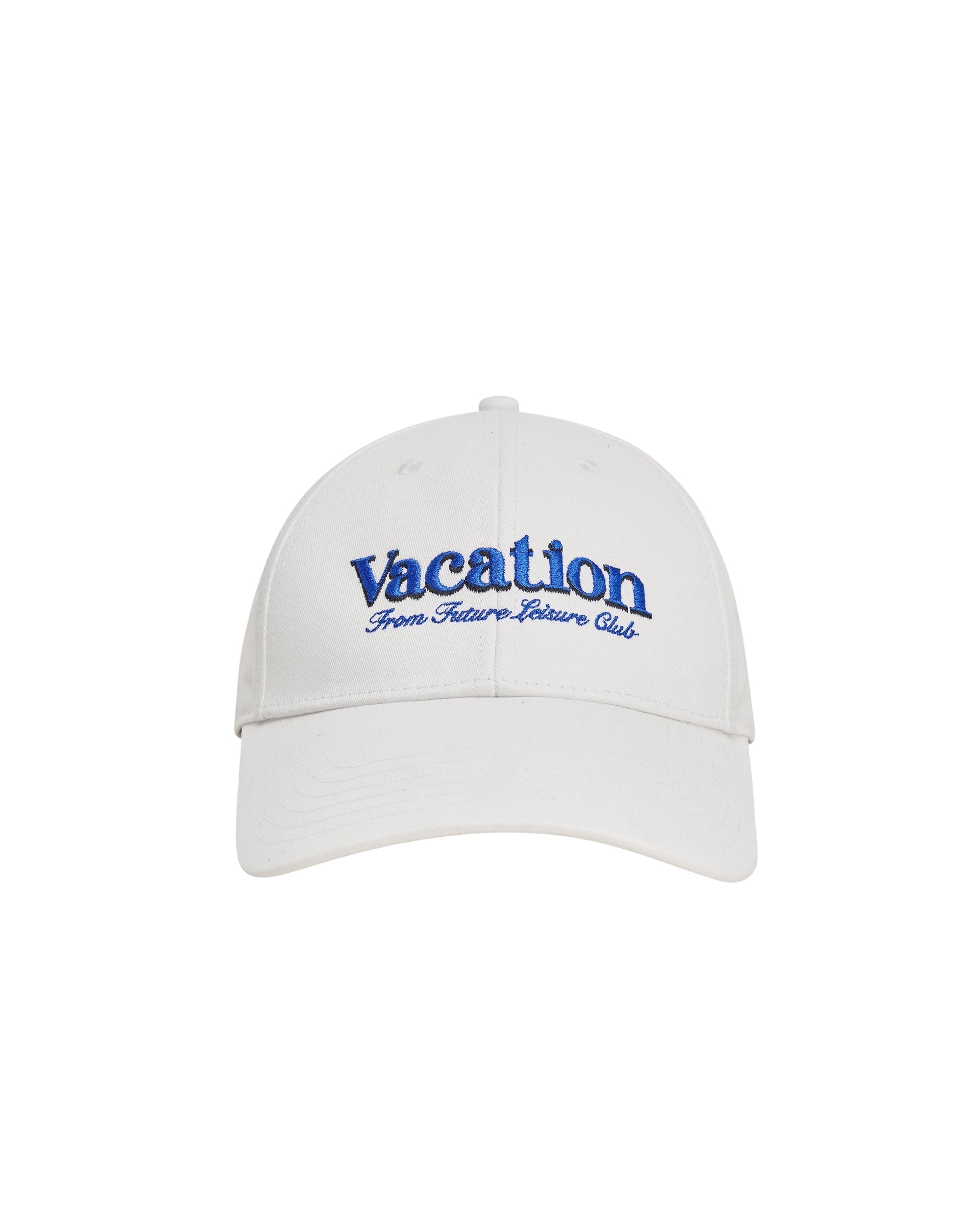 Vacation curved peak cap - White
