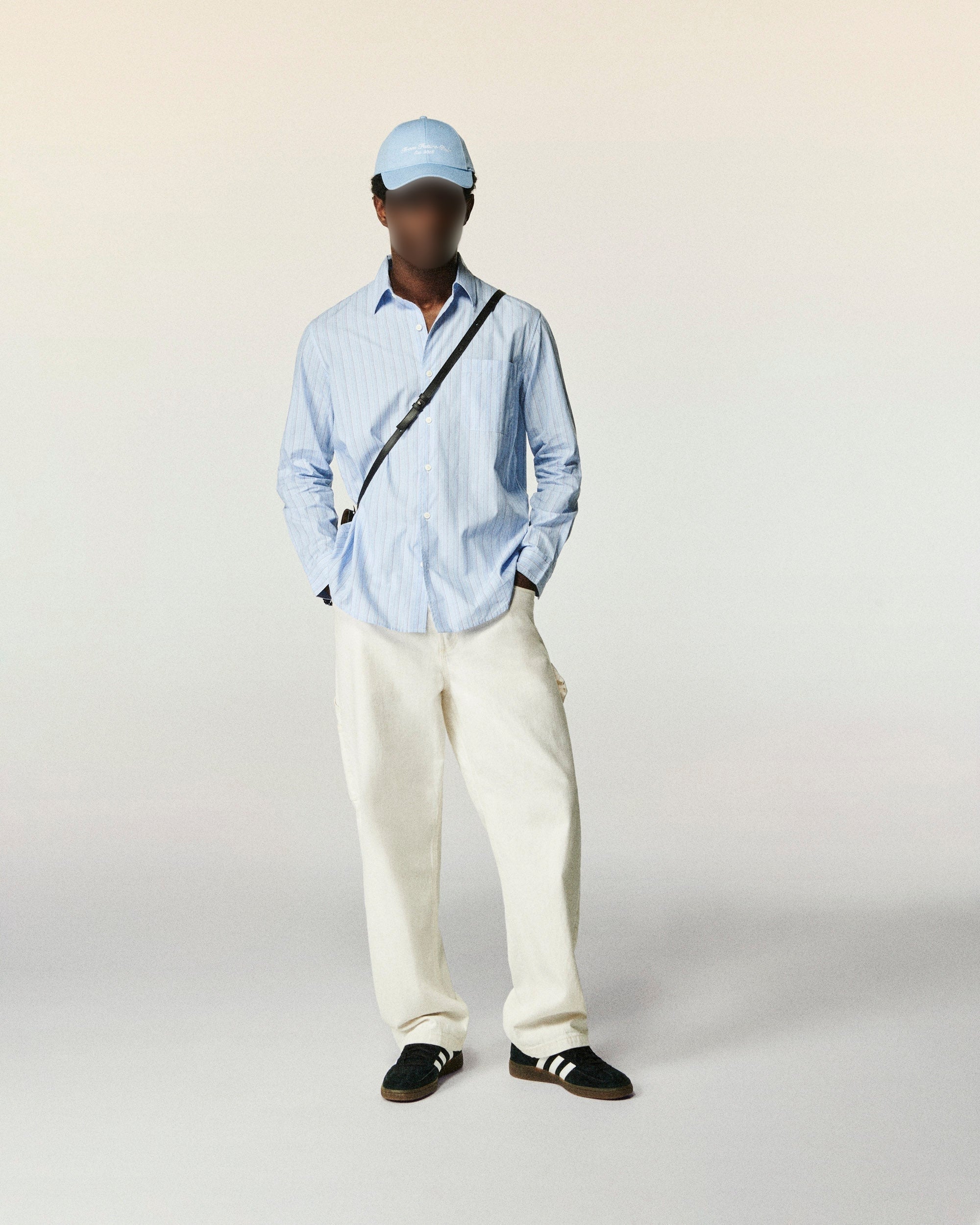 Casquette à visière courbée Club - Baby Blue
