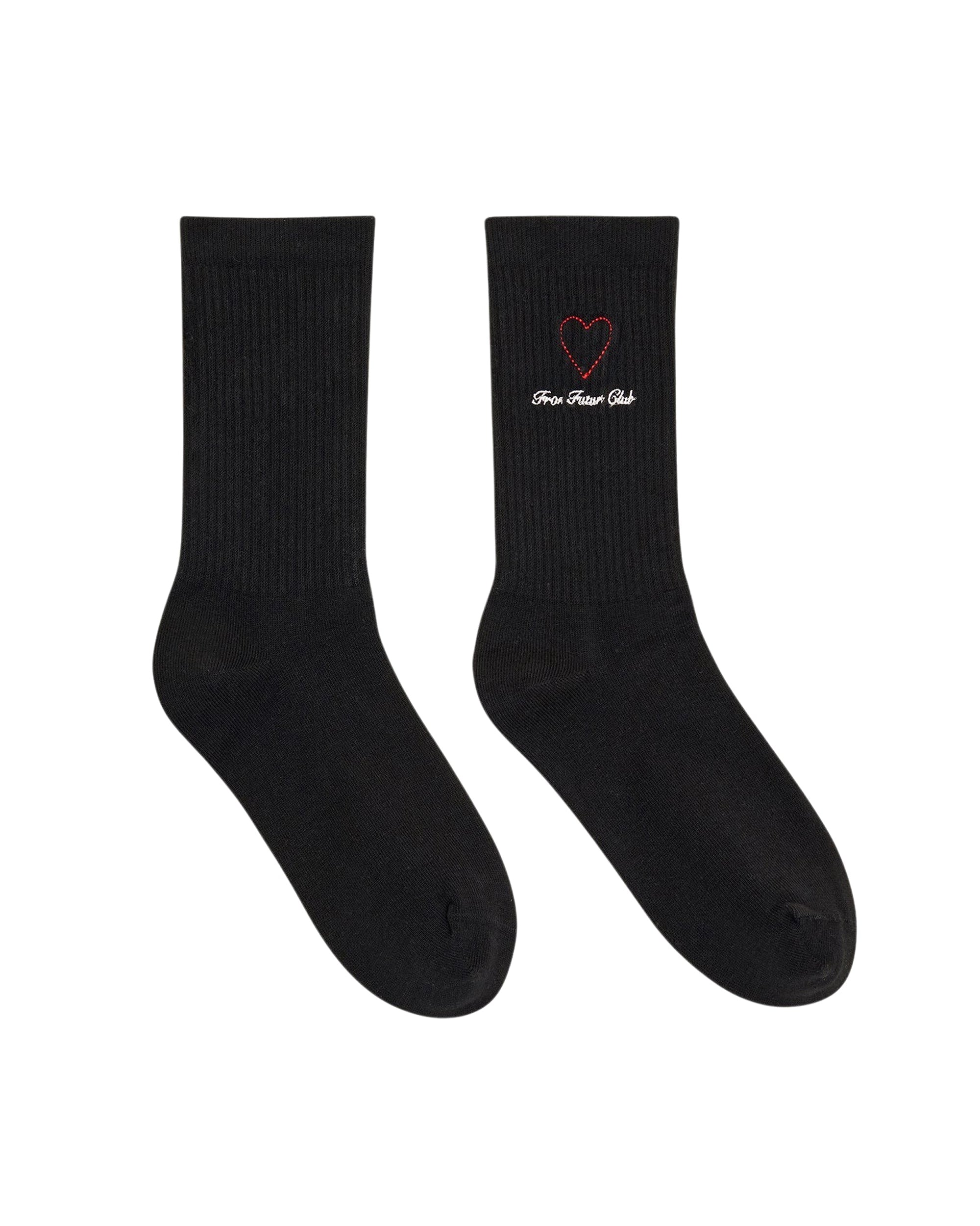 Chaussettes mi-hautes Coeur - Noir