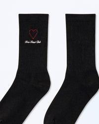 Chaussettes mi-hautes Coeur - Noir